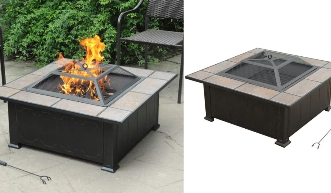 Axxonn Tuscan Ceramic Tile Top Fire Pit 34-In a solo $49 en Walmart