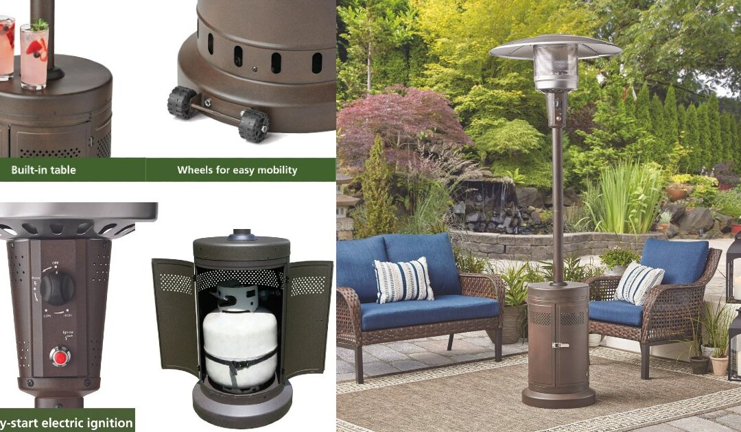 Calentador para Patio de Gas Propano Mainstays a solo $79 en Walmart (Reg. $119)