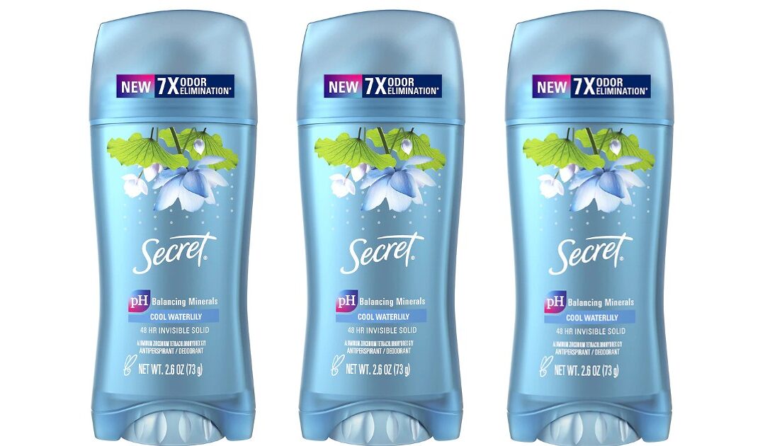 Desodorantes Secret a solo $1.00 en Walgreens