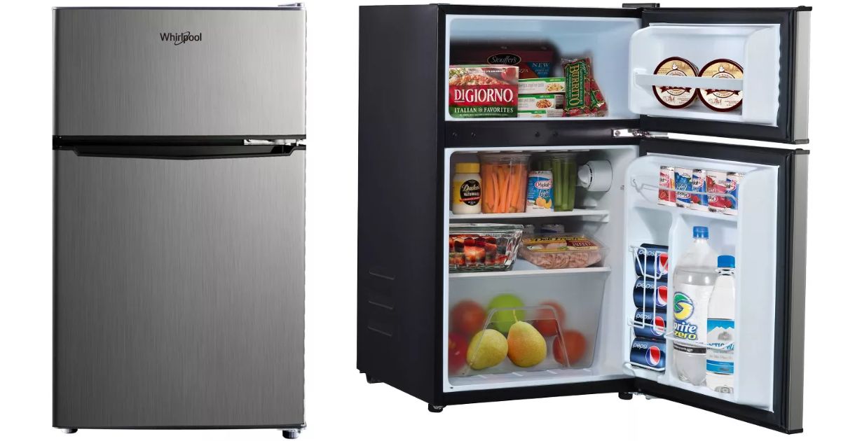 Mini Nevera Whirlpool en Stainless Steel 3.1 pies cúbicos