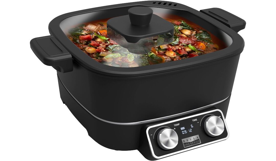 Sartén Eléctrico Todo-en-Uno Bella Pro Series 5-Qt a solo $59.99 en Best Buy (Reg. $180)