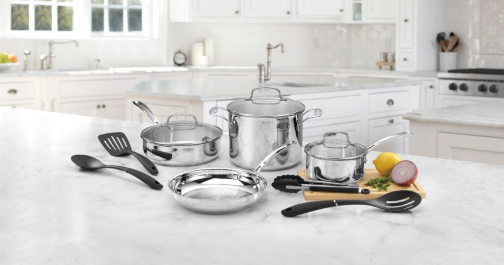 Set de Cocina Cuisinart Stainless Steel de 11-Piezas