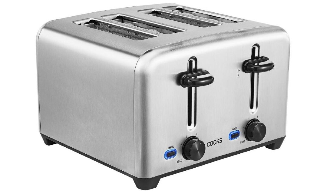 Tostadora Cooks en Stainless Steel 4-Slice a solo $35.99 en JCPenney (Reg. $60)