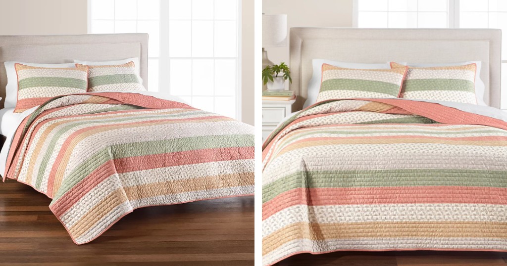 Martha-Stewart-Ditsy-Corduroy-Stripe-Quilt