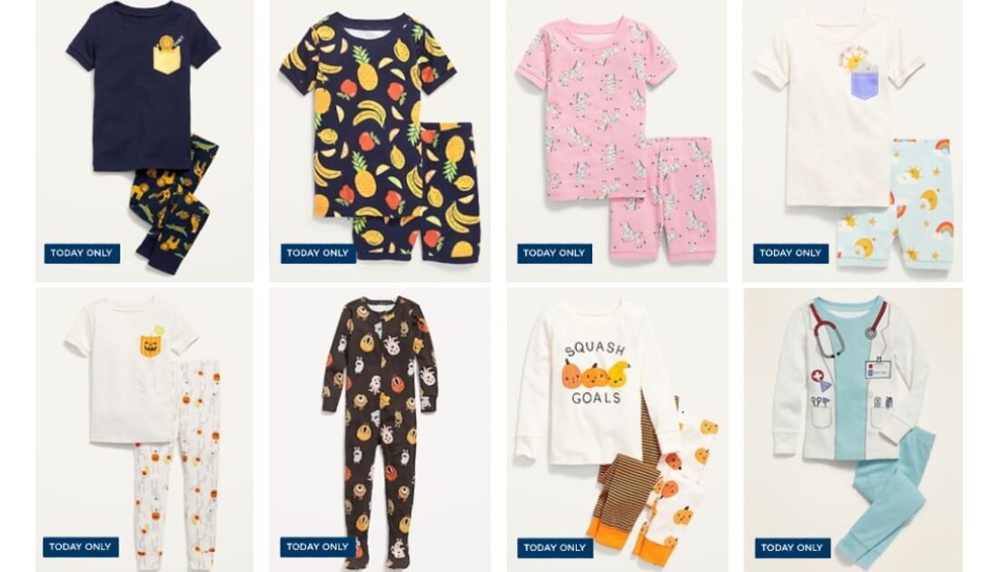 Pijamas Para Niños y Niñas a solo $6 en Old Navy