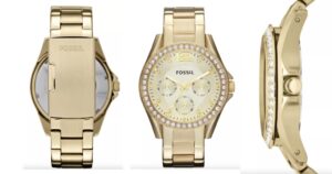 Reloj-Fossil-Riley-Gold-Tone-Stainless-Steel-Bracelet