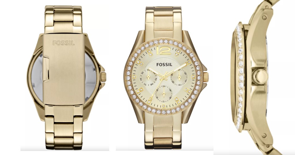 Reloj-Fossil-Riley-Gold-Tone-Stainless-Steel-Bracelet