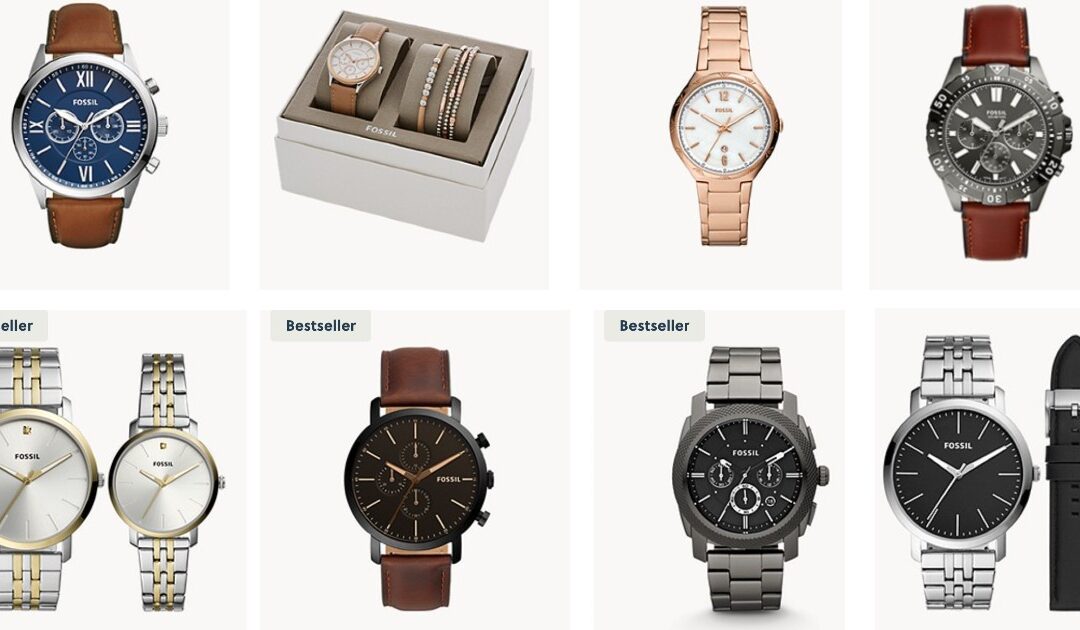 Ahorra HASTA un 80% de Descuento en Relojes Fossil + Grabado GRATIS