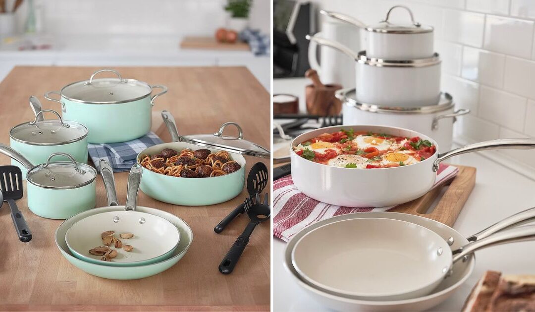 Set de Cocina Cooks Ceramic de 14-Piezas a solo $69.99 en JCPenney (Reg. $240)