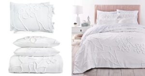 Set-de-Comforter-Martha-Stewart-Tufted-Chenille-Exploded-Floral