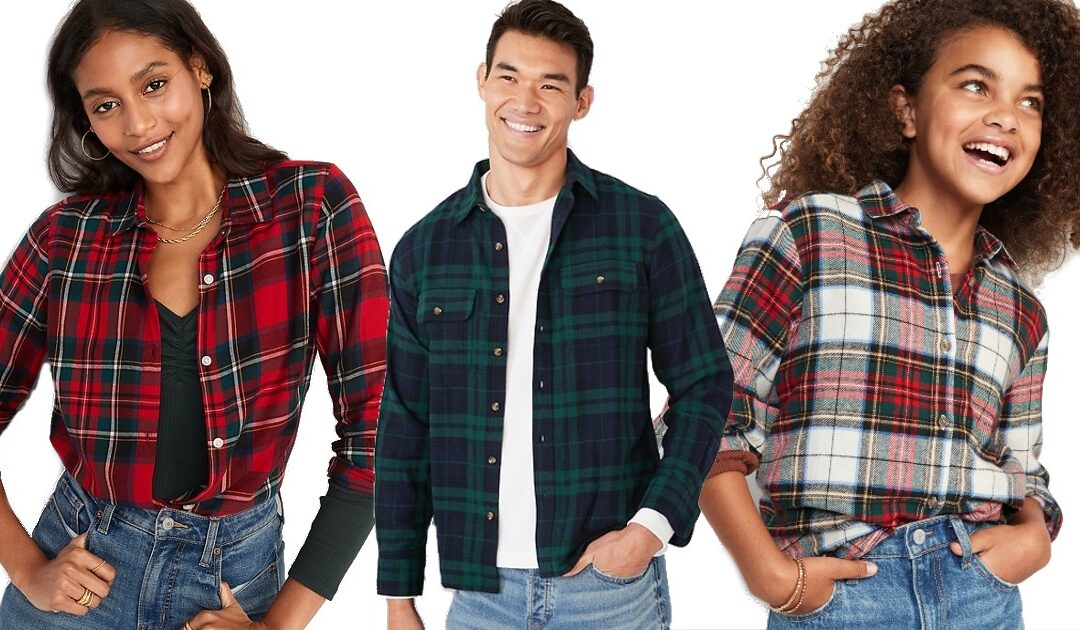 Camisas Flannel SOLO $10 en Old Navy (Reg $30)
