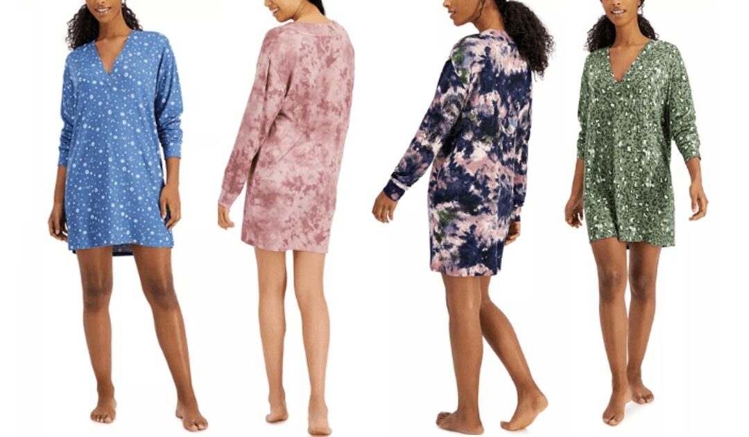 Camisas para Dormir de Manga Larga SOLO $8.99 (Reg $37)