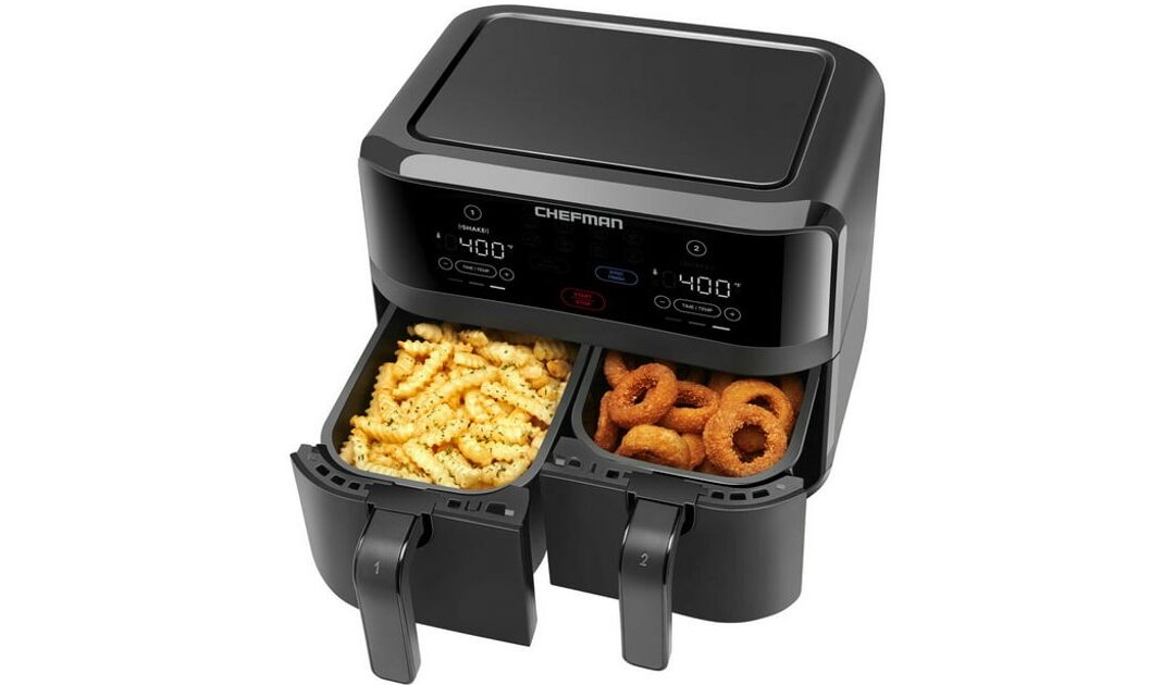 Chefman TurboFry Digital Touch Dual Basket Air Fryer SOLO $89.99 (Reg $145)
