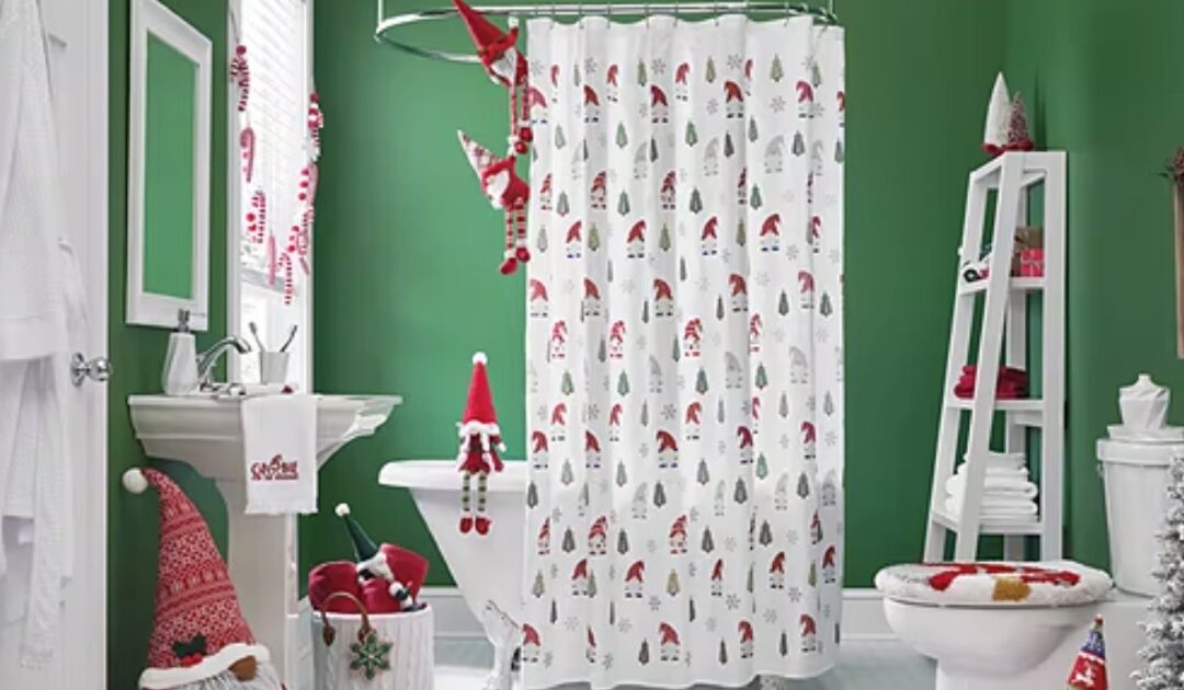 Cortina de Baño Para Navidad Avanti Gnome SOLO $18.69 (Reg $36)