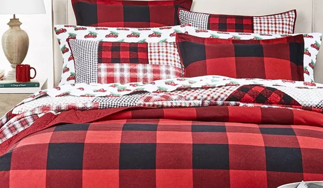 Holiday Buffalo Twin Duvet Cover SOLO $29.93 (Reg $100)