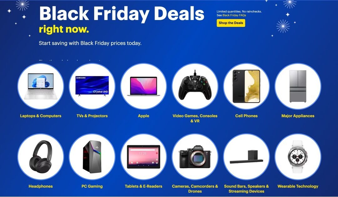 Ofertas de Best Buy Black Friday – GRANDES Ahorros en Laptops, TV’s y Mas