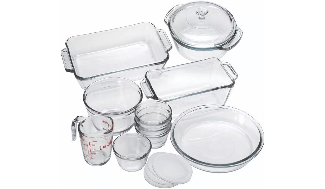 Set de Utensilios Para Hornear Anchor Hocking 15-Piezas SOLO $39.99 (Reg. $100)