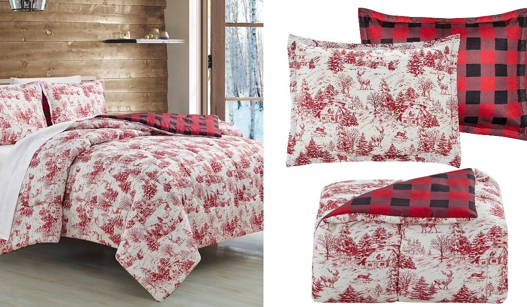 Set de Comforter Sunham Holiday Toile 3 Pz a solo $19.99 (Reg $80)