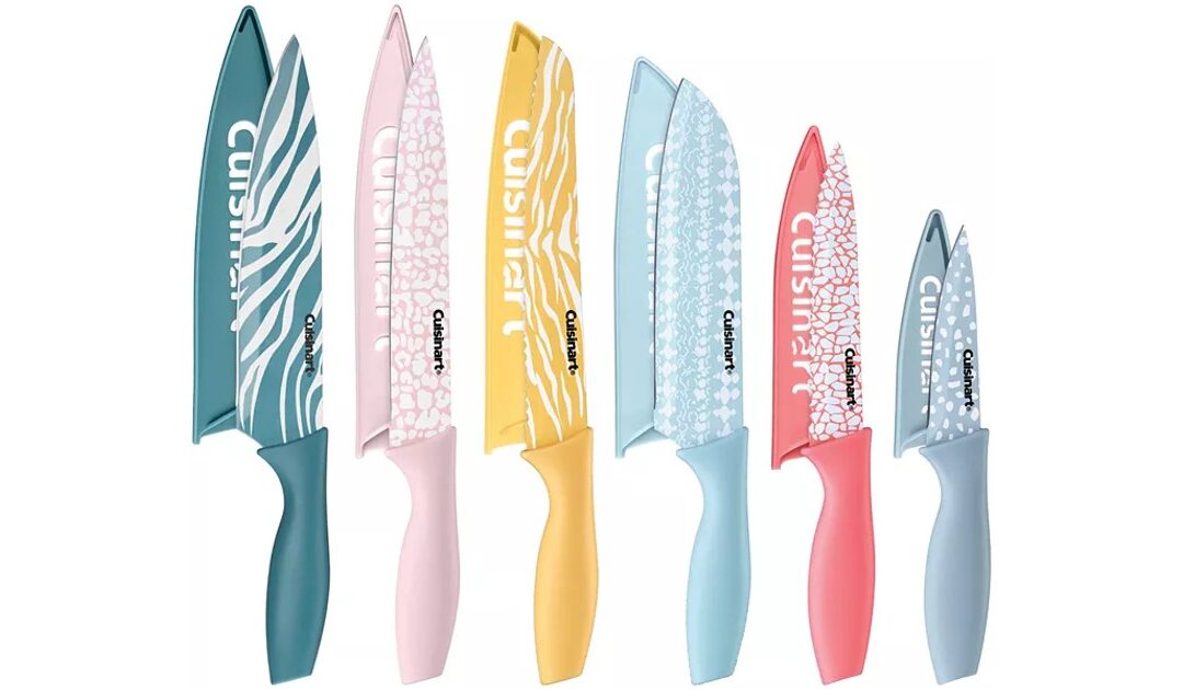 Set de Cuchillos Cuisinart 12-Piezas Animal Print SOLO $13.99 (Reg $42)