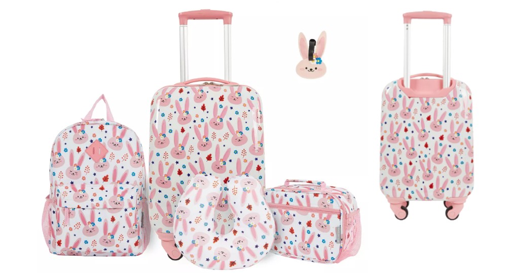 Set-de-Maletas-Travelers-Club-para-Niños-de-5-Piezas