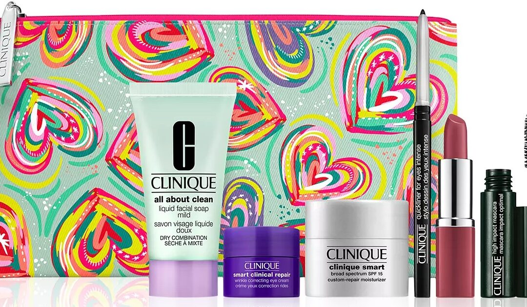 Set de Regalo de 7-Piezas GRATIS con Cualquier Compra de Clinique de $35