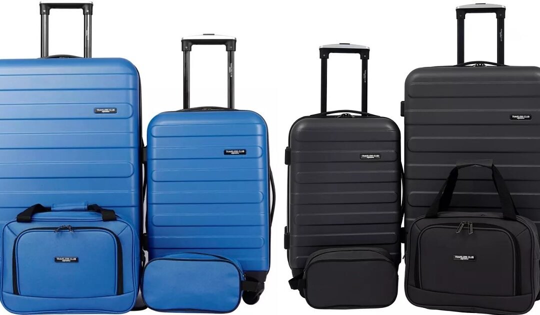Travelers Club Austin 4 Piece Hardside Luggage Set SOLO $89.99 (Reg $300)