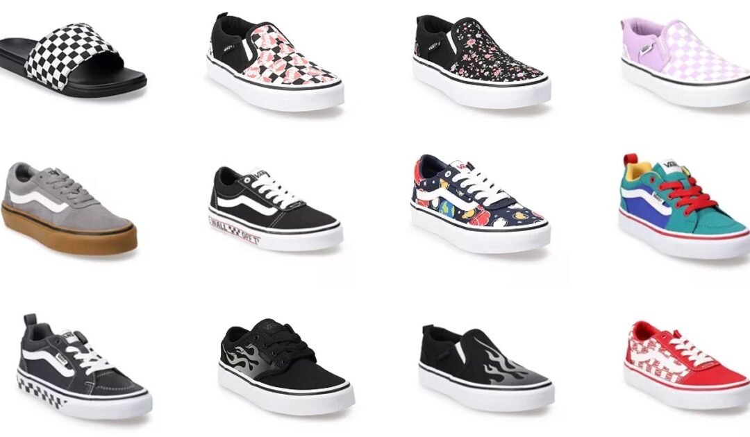 Kohl’s – Vans Para Niños tan Bajos Como $27.99 (Reg. $45)