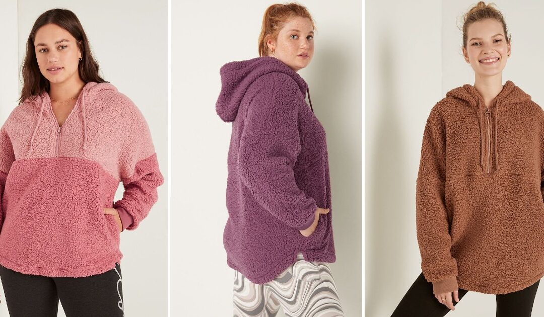 Varsity Sherpa Half Zip Pullover SOLO $25 (Reg $80)