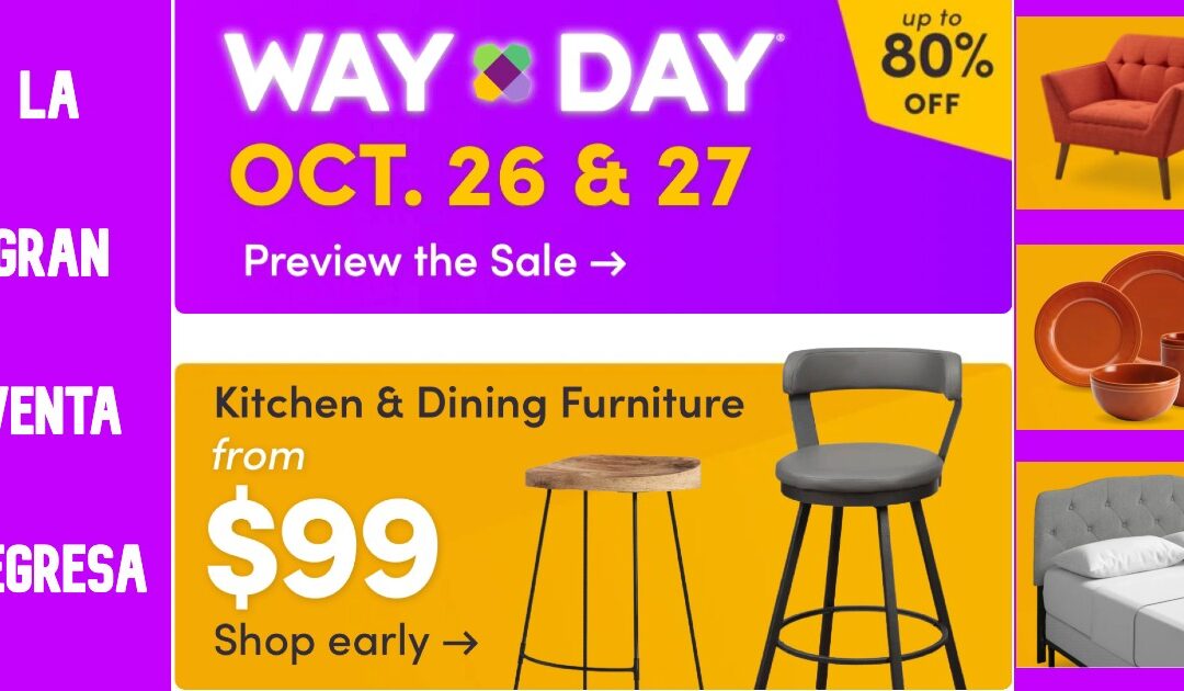 Gran Venta del Año con los Precios mas Bajos en Wayfair | Ahorra HASTA un 80% Off