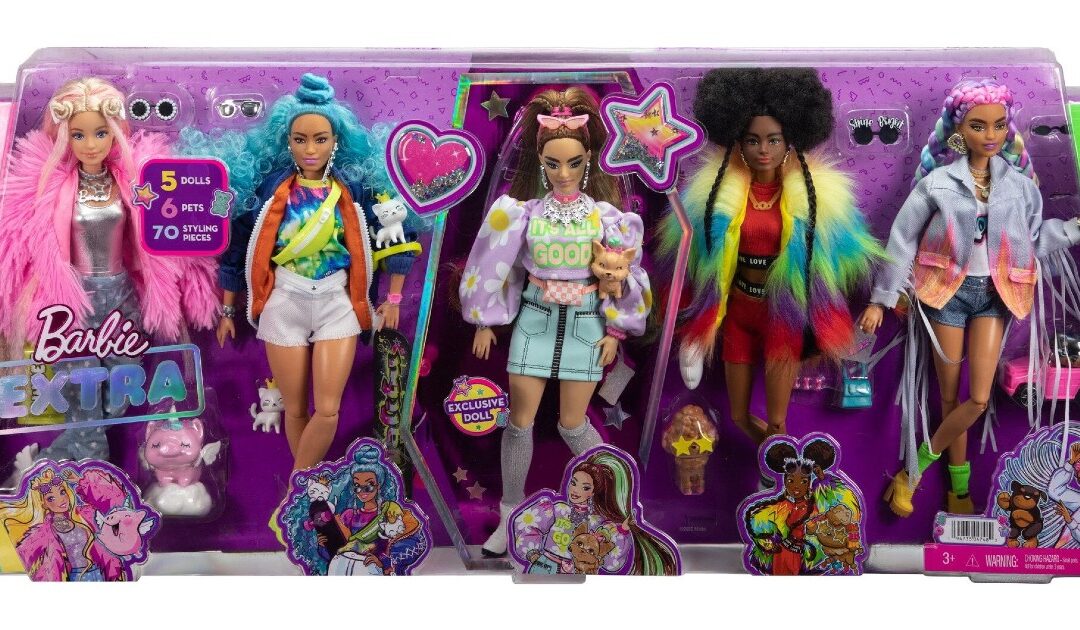 Barbie Extra 5-Doll Set SOLO $49 (Reg $120)
