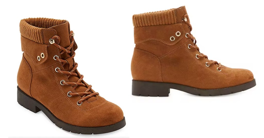 Botas-St.-Johns-Bay-Yukka-Lace-Up-Booties-Block-Heel