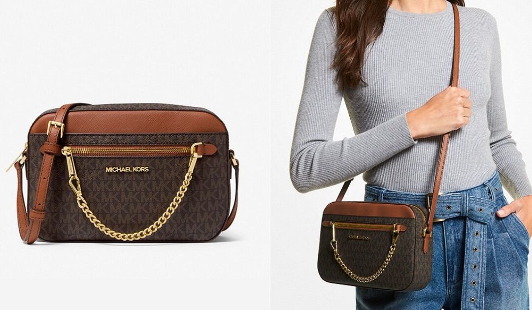 Cartera Michael Kors Jet Set Large Saffiano Leather Crossbody por $66.75 (Reg $398)