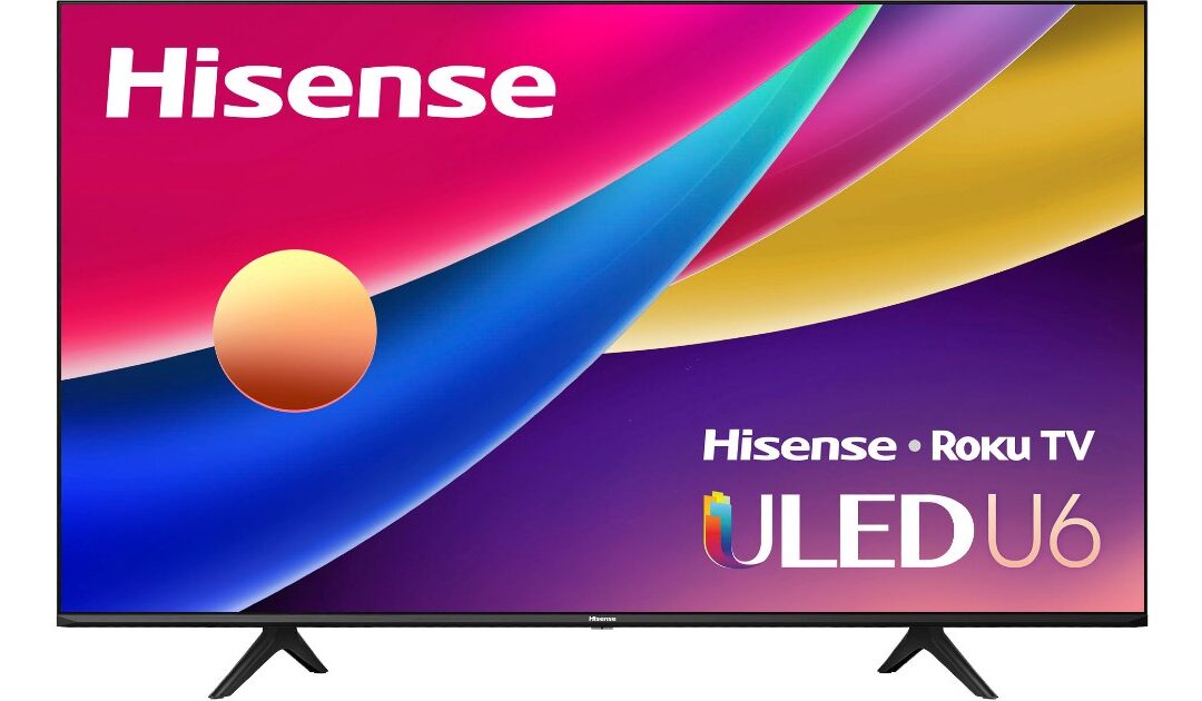 Hisense Class U6GR Series Quantum ULED 4K UHD Smart Roku TV 65-In a solo $499.99 (Reg. $800)