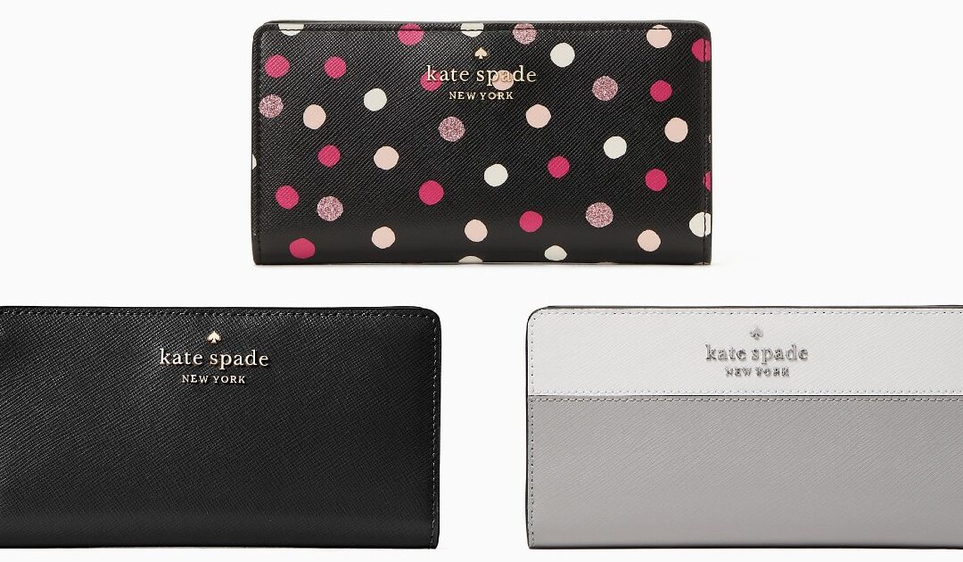 Kate Spade Staci Large Slim Bifold Wallet SOLO $45 (Reg $169)