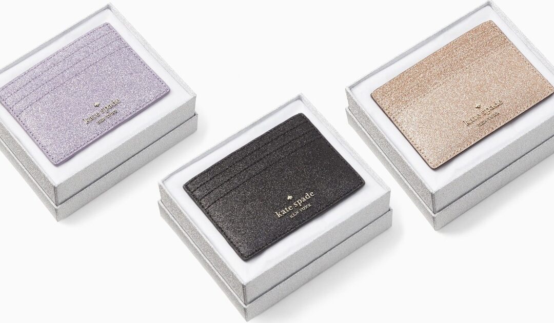 Kate Spade Tinsel Boxed Small Card Holder SOLO $19 (Reg $89)
