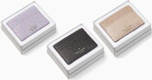 Kate Spade Tinsel Boxed Small Card Holder