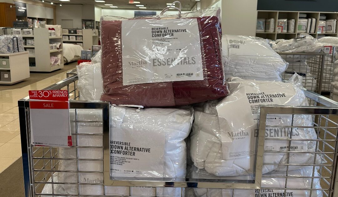 Martha Stewart Reversible Down Alternative Comforter SOLO $21.99 (Reg $110)