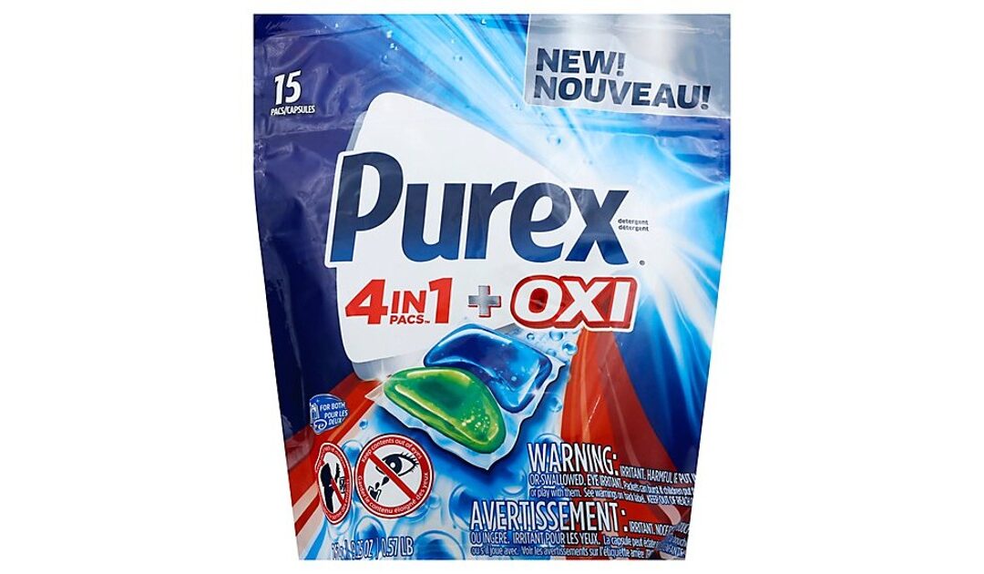 Purex 4-in-1 Plus OXI Laundry Pacs a solo $1.49 en Walgreens