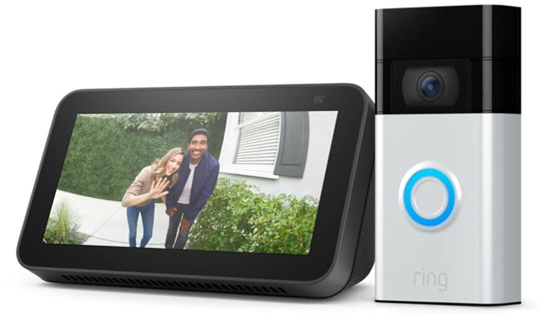 Ring Video Doorbell con Echo Show 5 SOLO $69.99 (Reg $185)
