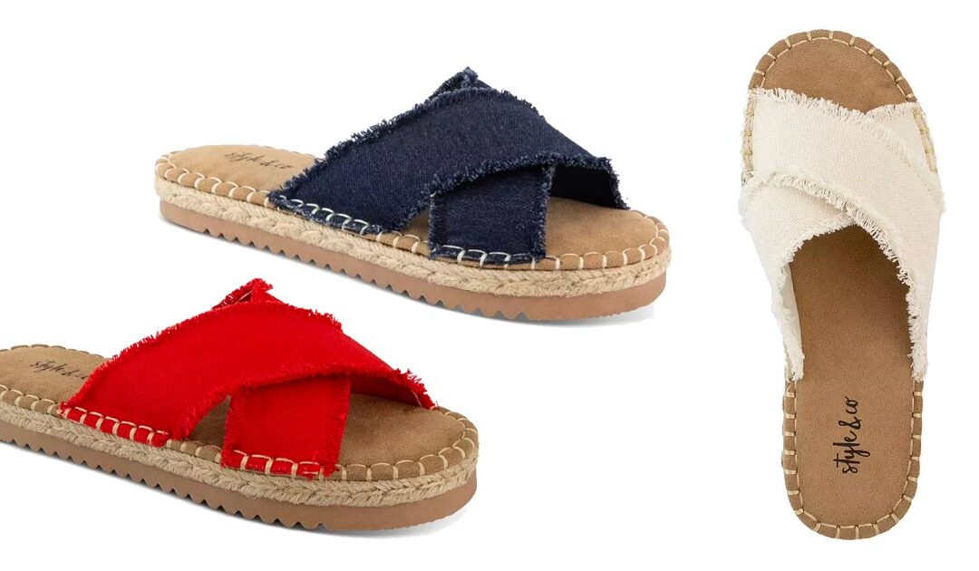Sandalias Style and Co Kelt Crossband a solo $9.96 (Reg $49.50)