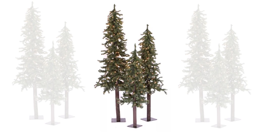 Set-de-3-Arboles-de-Navidad-Vickerman-Natural-Alpine-Artificial