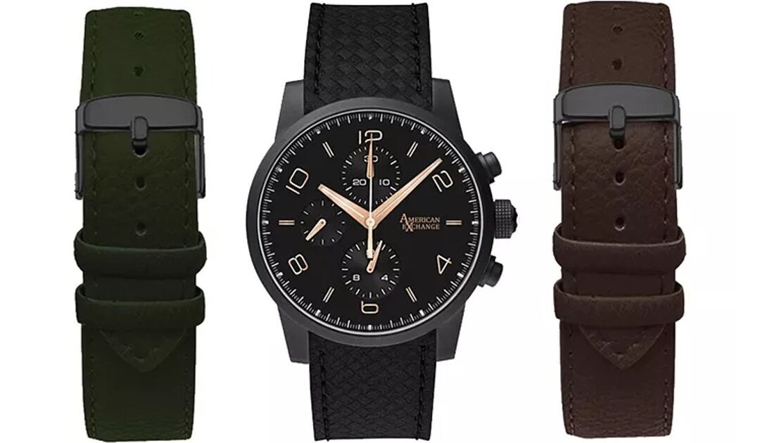 Set de Reloj y Correas SOLO $19.99 en Macy’s (Reg $40)