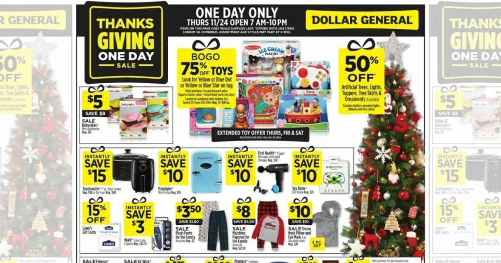 Shopper de Dollar General Black Friday 2022