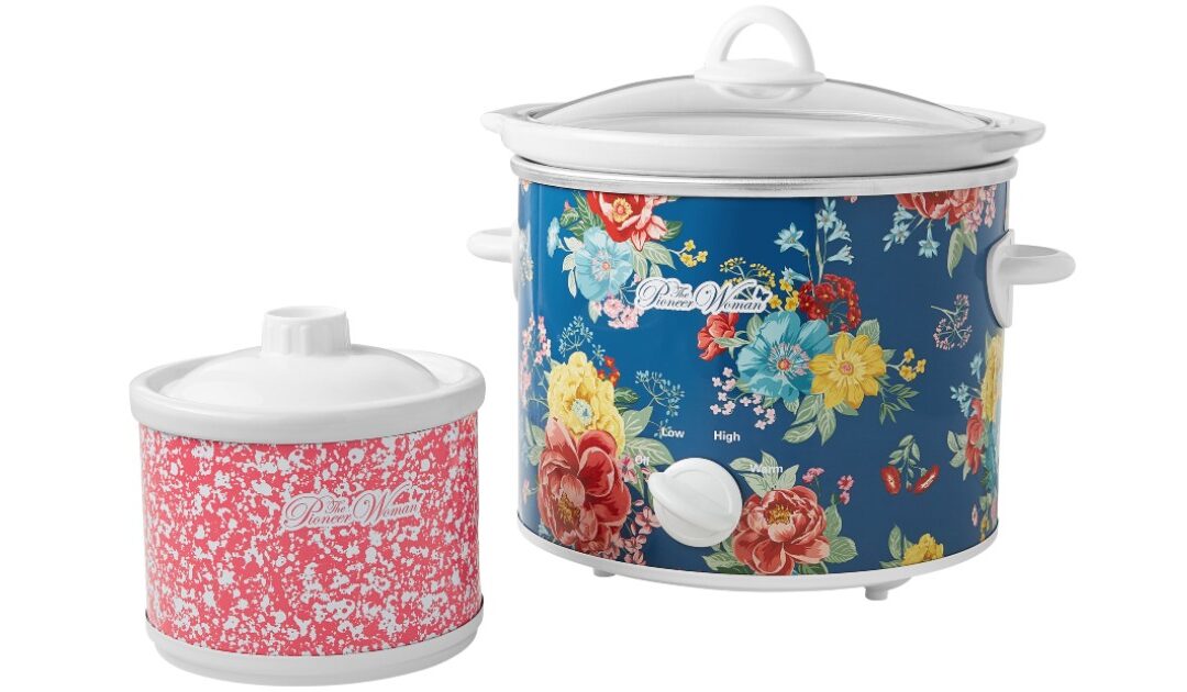 The Pioneer Woman 4-Quart & 0.65-Quart Slow Cookers Set SOLO $15 en Walmart