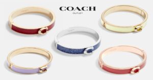 Brazalete-COACH-Signature-Push-Hinged-Bangle