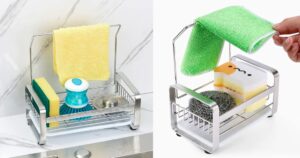 Flantor-Kitchen-Sink-Stainless-Steel-Sponge-Holder