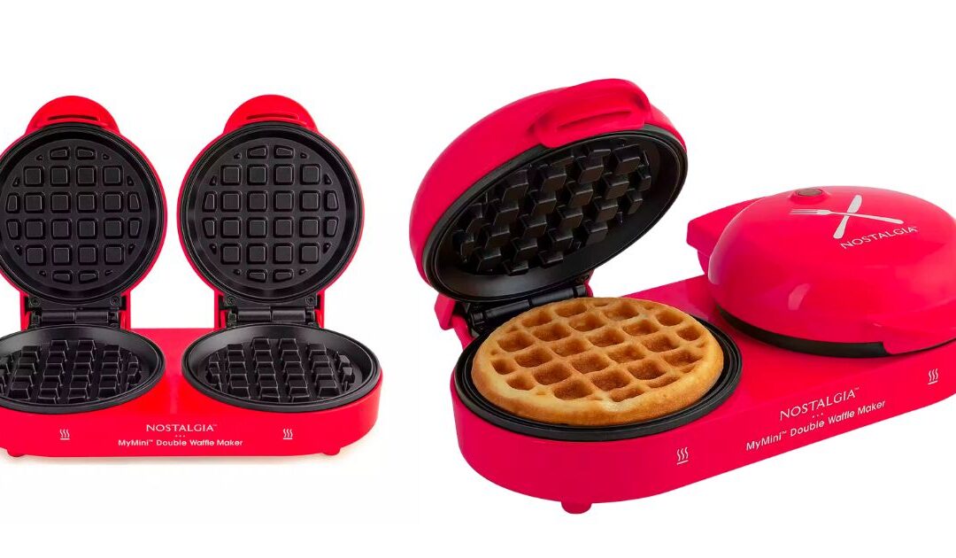 MyMini Double Waffle Maker a solo $26.99 (Reg $40)