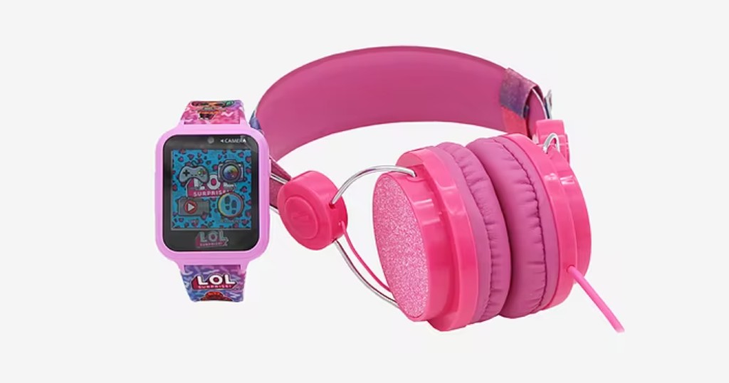 Set-LOL-Unisex-Multicolor-de-Reloj-y-Audifonos
