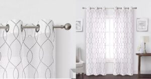 Set-de-2-Paneles-de-Cortinas-Regal-Home-Starbust-Energy-Saving-Embroidered-Sheer-Grommet-Top