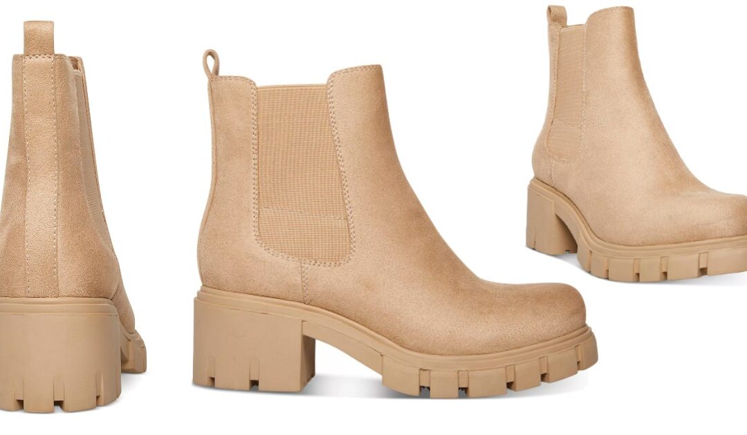 Botas Madden Girl Tessa Lug Sole Chelsea Booties a solo $37.49 (Reg. $79)